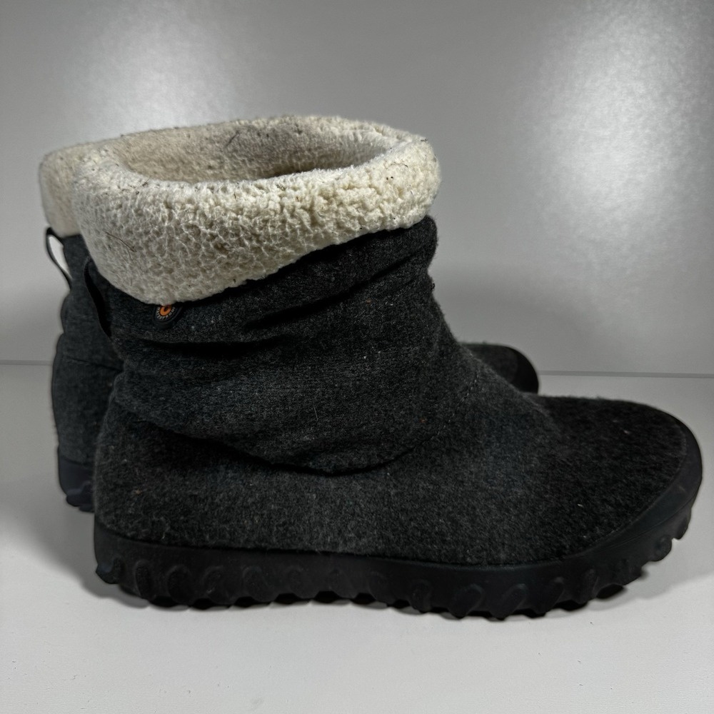 BOGS‎ B MOC II Womens 9 40 Wool Sherpa Boots Winter Boots Snow Wicking Plush - Picture 5 of 9